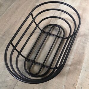 Fruit Bowl Heavy Brown Metal Modern Chic Perfect for Holding K-Cups Napkins